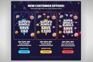 Super Stakes screenshot - New Customer Offer