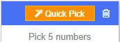 Lottery World - Quick Pick Button