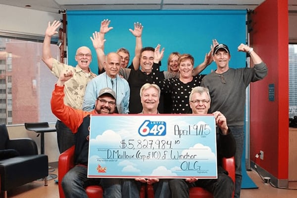 Canadian Hospital Syndicate, 2015 Lotto 6/49 winners